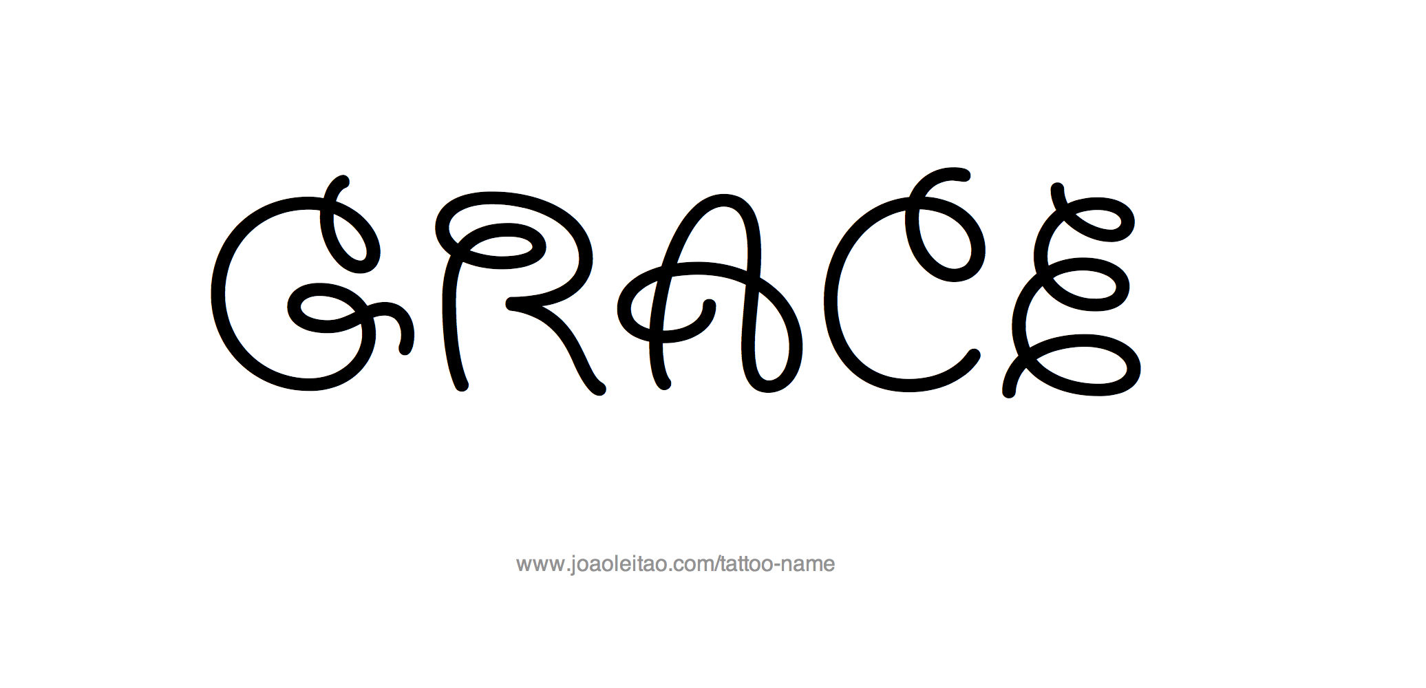 Grace Name Tattoo Designs